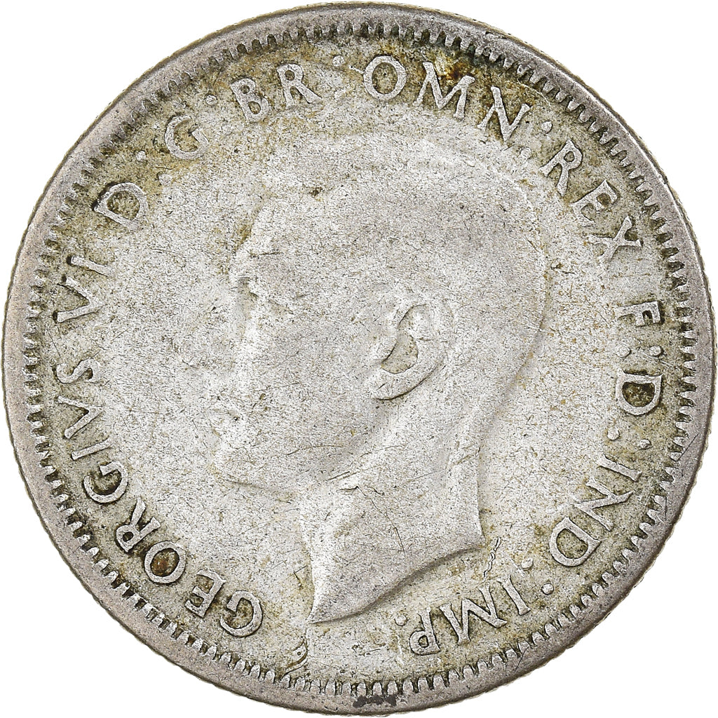 Moneta, Australia, George VI, Shilling, 1946, Melbourne, MB+, Argento, KM:39a