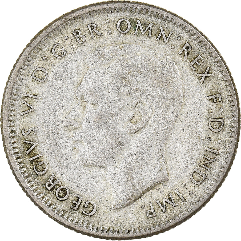 Münze, Australien, George VI, Shilling, 1946, Melbourne, S+, Silber, KM:39a