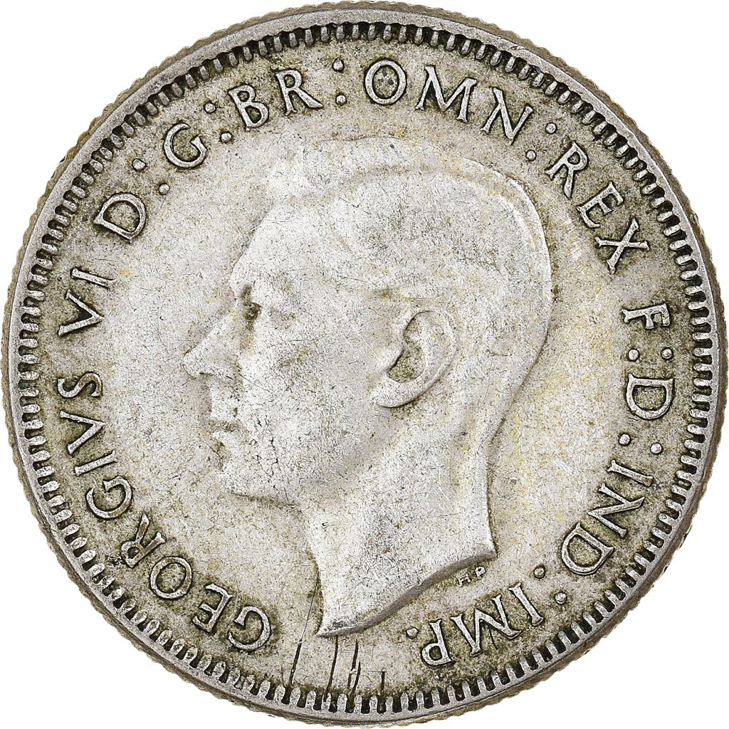 Münze, Australien, George VI, Shilling, 1946, Melbourne, SS, Silber, KM:39a