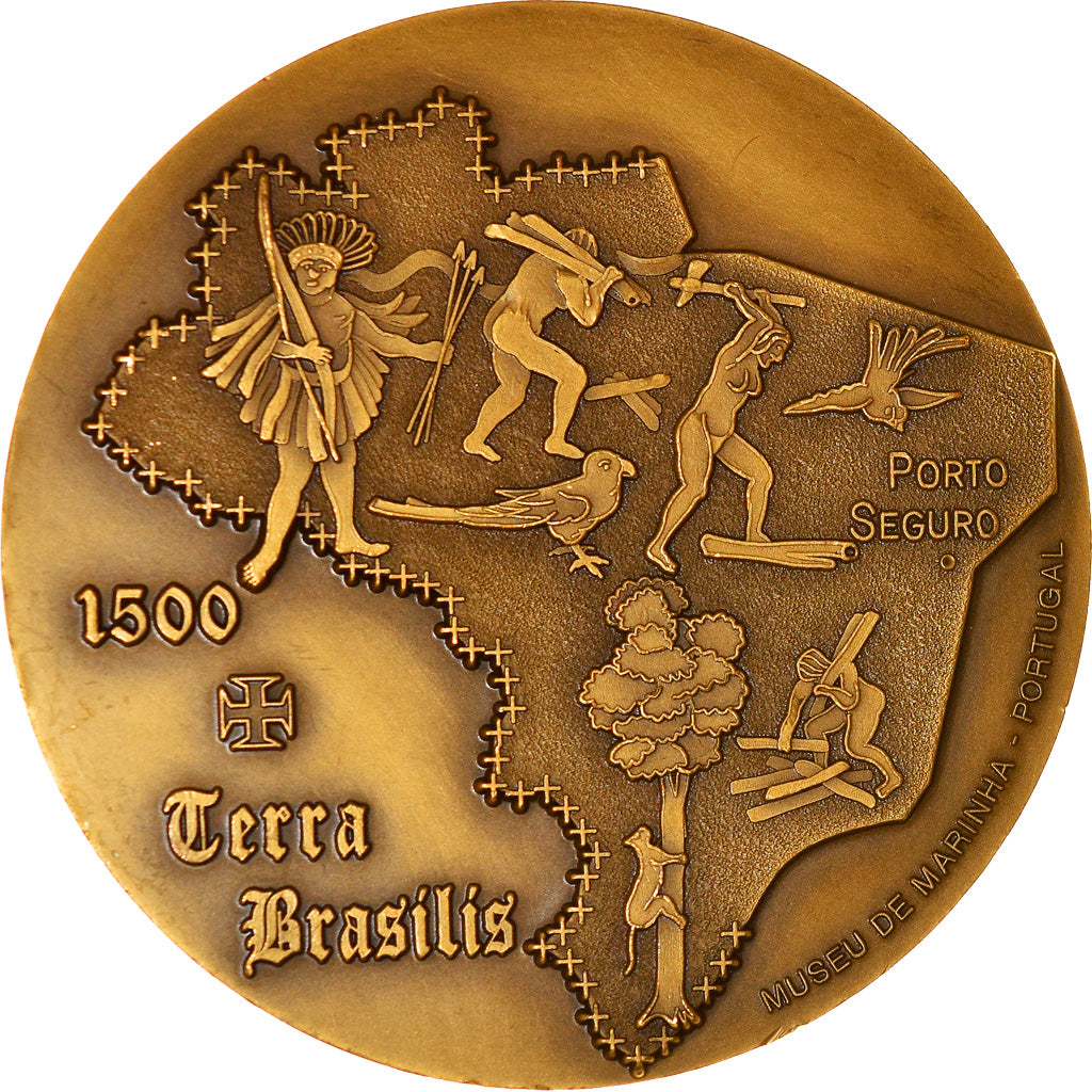 Portugal, Médaille, Pedro Alvares Cabral, Terra Brasilis, History, Machado