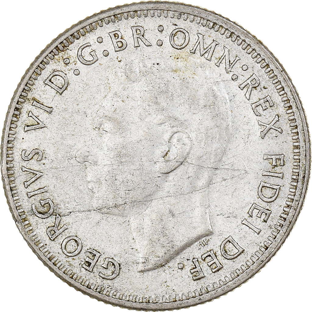 Coin, Australia, George VI, Shilling, 1950, Melbourne, EF(40-45), Silver, KM:46