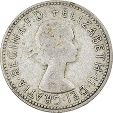 Coin, Australia, Elizabeth II, Shilling, 1955, Melbourne, VF(30-35), Silver