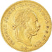 Munten, Hongarije, Franz Joseph I, 4 Forint 10 Francs, 1884, ZF+, Goud, KM:466