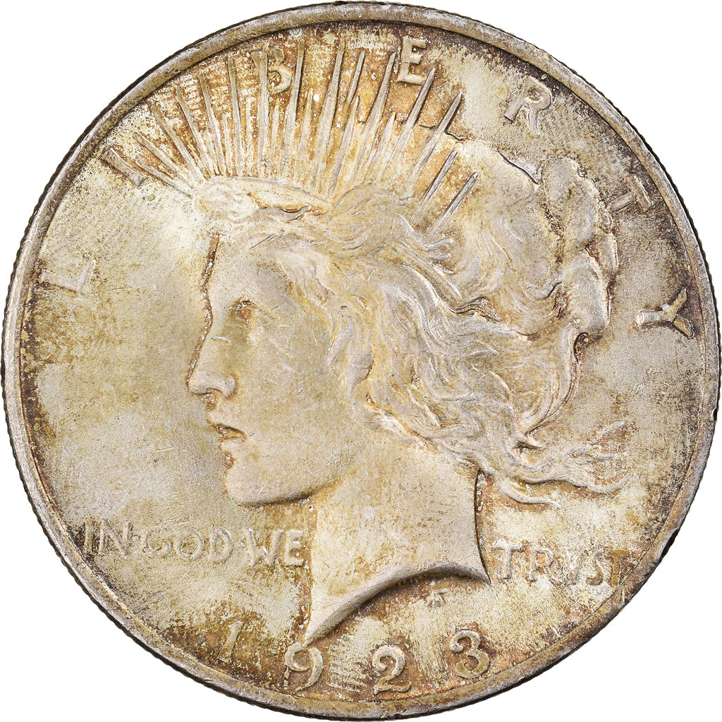 Coin, United States, Peace Dollar, Dollar, 1923, U.S. Mint, Philadelphia