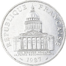 Coin, France, Panthéon, 100 Francs, 1987, Paris, AU(55-58), Silver, KM:951.1