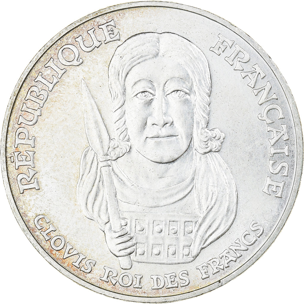 Moneta, Francia, Clovis, 100 Francs, 1996, SPL, Argento, KM:1180, Gadoury:953