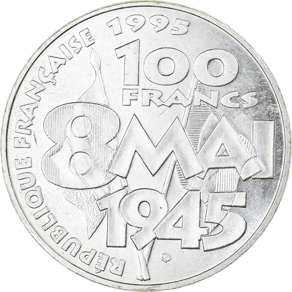 Münze, Frankreich, 8 mai 1945, 100 Francs, 1995, VZ+, Silber, KM:1116.1