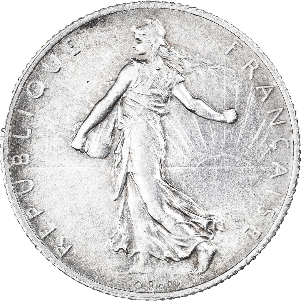 Moneta, Francia, Semeuse, 2 Francs, 1916, Paris, SPL, Argento, KM:845.1