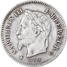 Coin, France, Napoleon III, 20 Centimes, 1867, Paris, EF(40-45), Silver