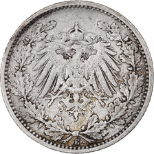 Coin, German States, 1/2 Mark, 1905, Muldenhütten, VF(20-25), Silver, KM:17