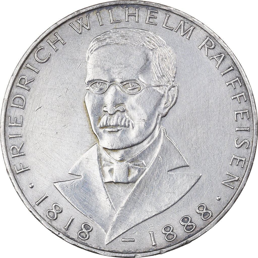 Moneda, ALEMANIA - REPÚBLICA FEDERAL, 5 Mark, 1968, Hamburg, Germany, MBC+