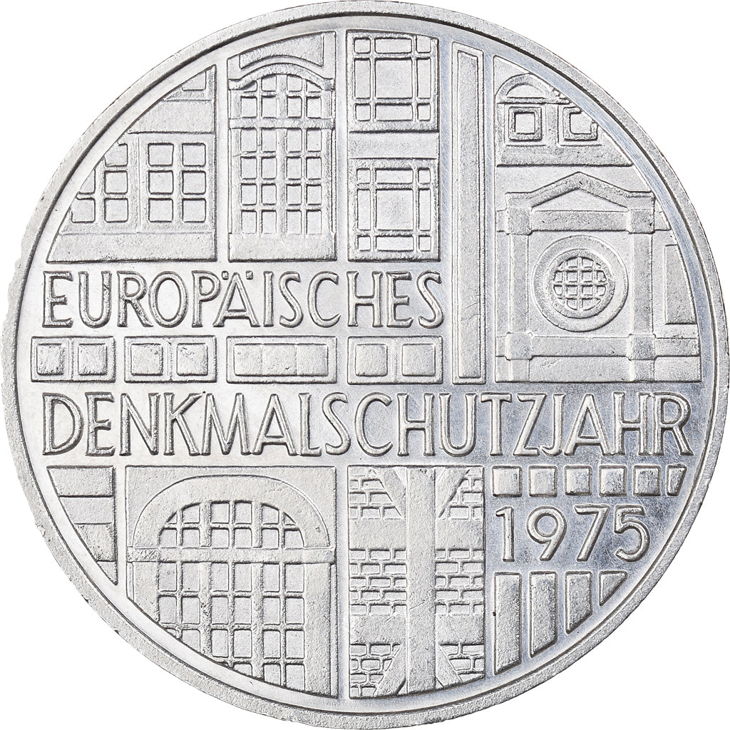 Coin, GERMANY - FEDERAL REPUBLIC, 5 Mark, 1975, Stuttgart, Germany, MS(60-62)