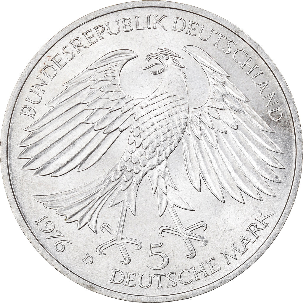 Coin, GERMANY - FEDERAL REPUBLIC, 5 Mark, 1976, Munich, Germany, MS(60-62)