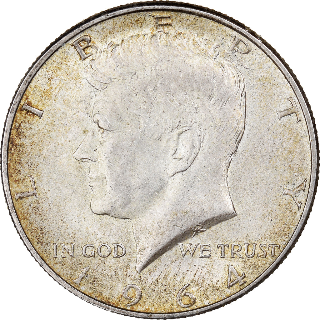 Coin, United States, Kennedy Half Dollar, Half Dollar, 1964, U.S. Mint
