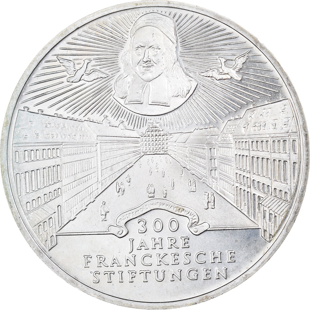 Coin, GERMANY - FEDERAL REPUBLIC, 10 Mark, 1998, Berlin, MS(63), Silver, KM:194
