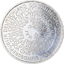 Coin, GERMANY - FEDERAL REPUBLIC, 10 Mark, 1999, Munich, MS(60-62), Silver