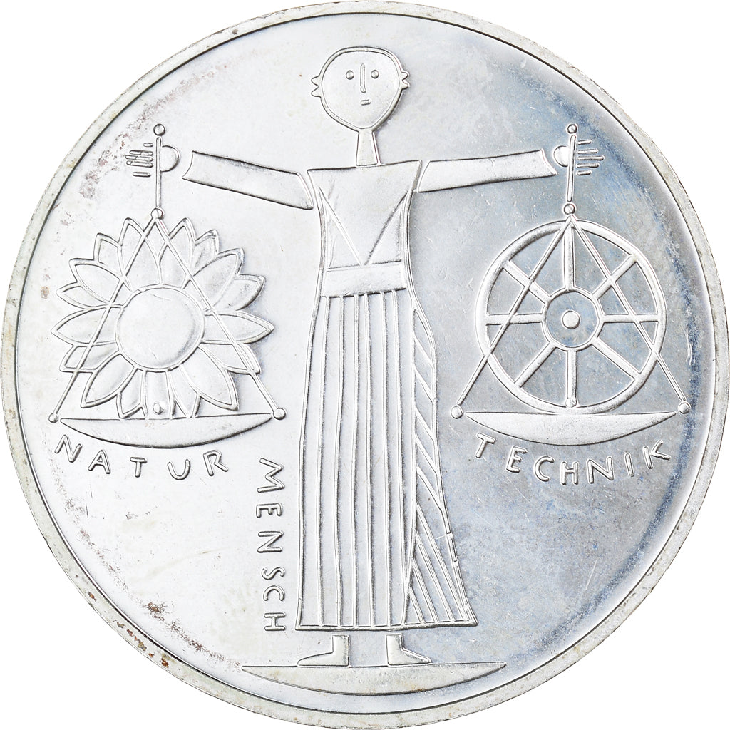 Coin, GERMANY - FEDERAL REPUBLIC, 10 Mark, 2000, Berlin, MS(63), Silver, KM:199