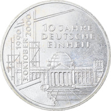 Coin, GERMANY - FEDERAL REPUBLIC, 10 Mark, 2000, Munich, MS(60-62), Silver