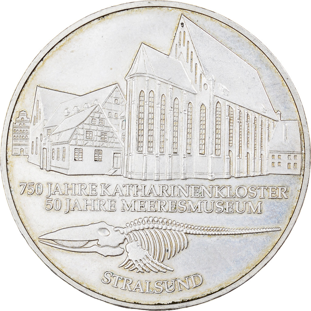 Coin, GERMANY - FEDERAL REPUBLIC, 10 Mark, 2001, Berlin, MS(63), Silver, KM:204