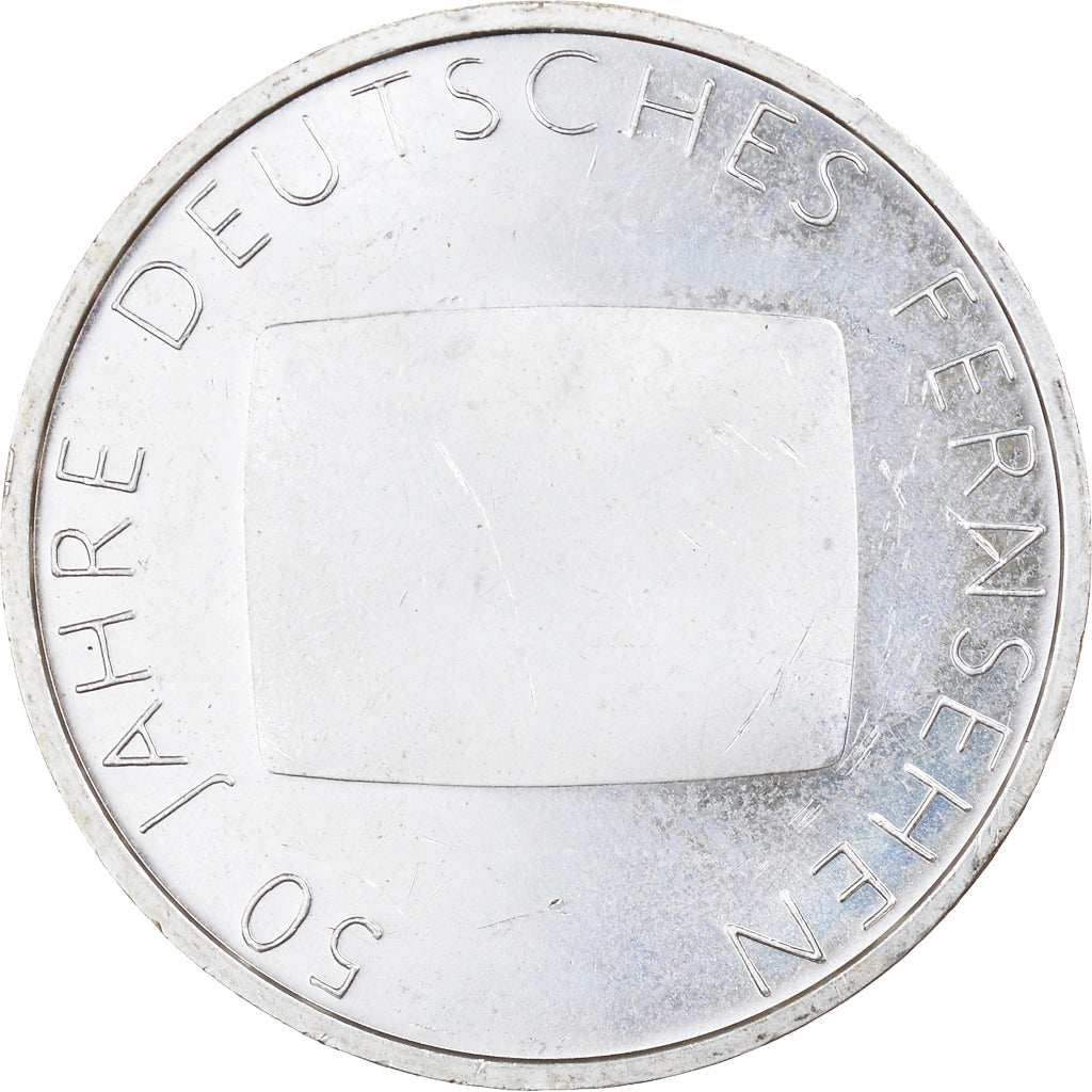 GERMANY - FEDERAL REPUBLIC, 10 Euro, German Television, 2002, Karlsruhe