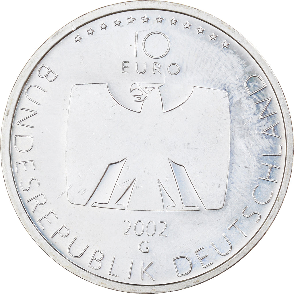 GERMANY - FEDERAL REPUBLIC, 10 Euro, German Television, 2002, Karlsruhe