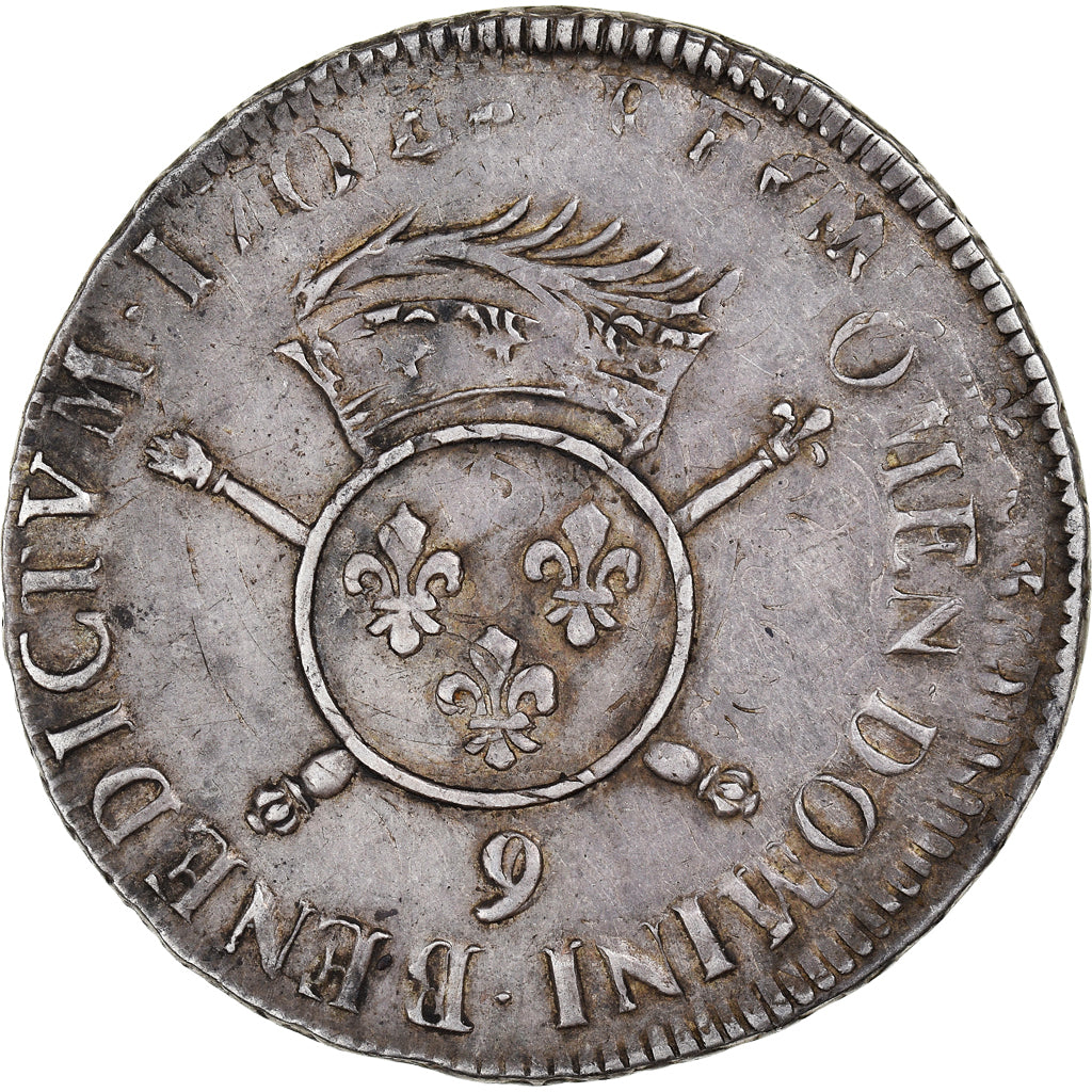 Moneta, Francja, Louis XIV, 1/2 Écu aux insignes, 1/2 ECU, 43 Sols, 1702