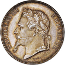 France, Token, comité agricole, Napoléon III, Caqué, AU(55-58), Silver