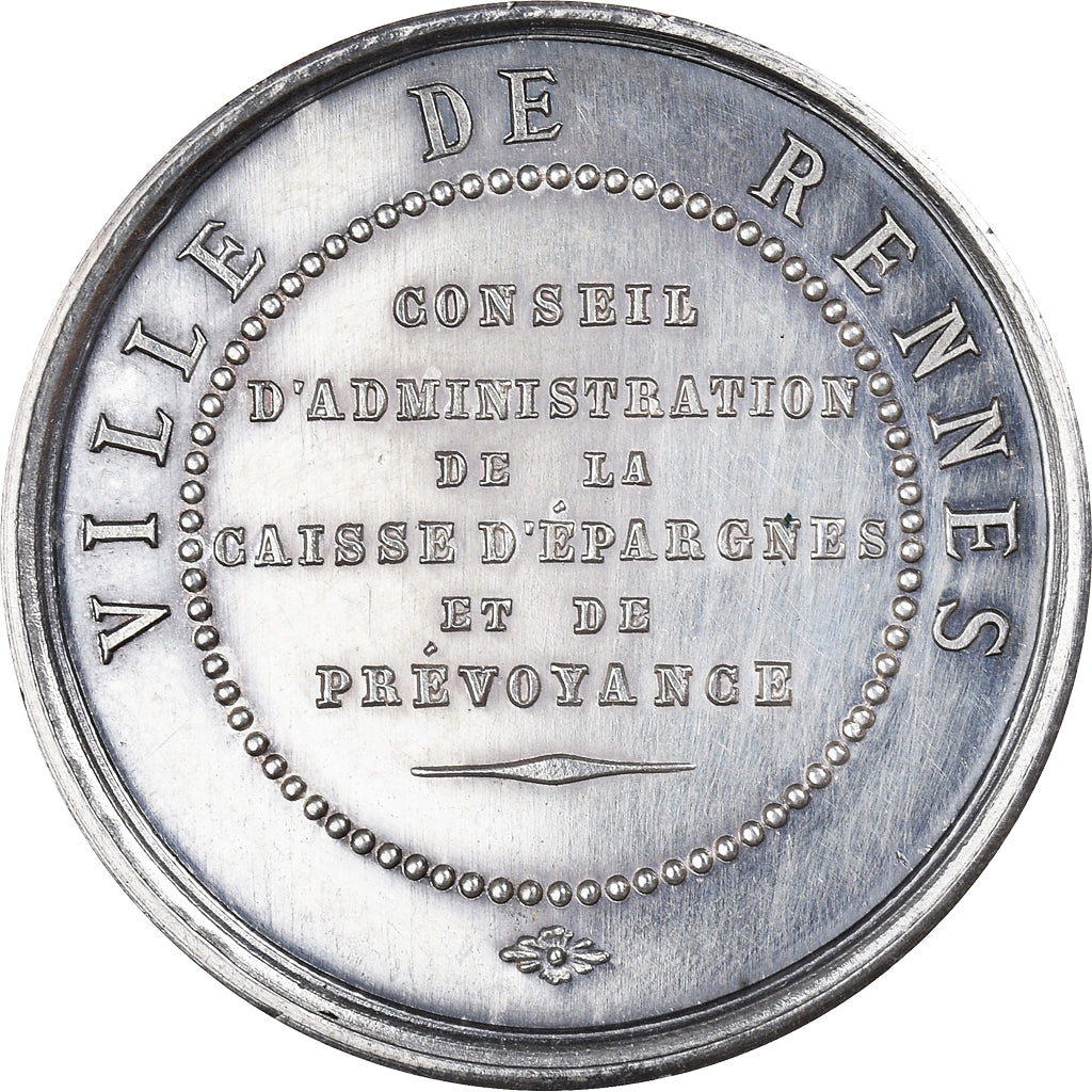 France, Token, Savings Bank, Caisse d'épargne de Rennes, MS(60-62), Silver