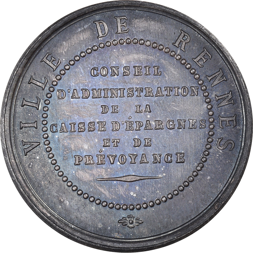 France, Token, Savings Bank, Caisse d'épargne de Rennes, MS(63), Silver