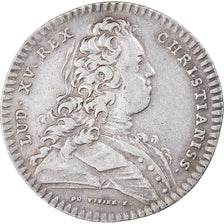 Francia, zeton, Louis XV, Ordre Militaire de Saint-Louis, Duvivier, BC+, Plata