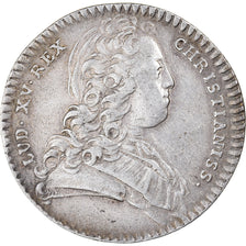 France, Token, Royal, Louis XV, 1727, EF(40-45), Silver, Feuardent:790