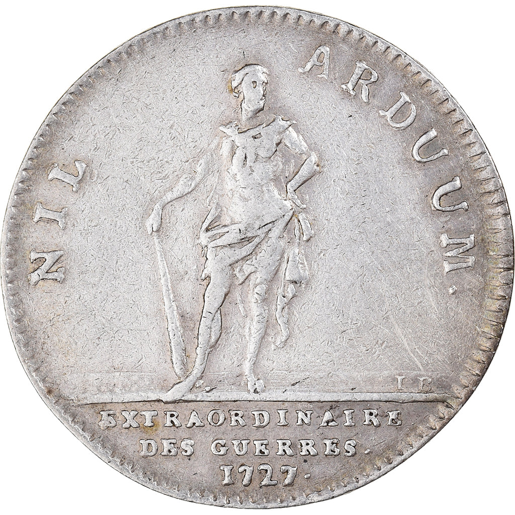 France, Token, Royal, Louis XV, 1727, EF(40-45), Silver, Feuardent:790
