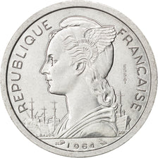 Münze, Comoros, 2 Francs, 1964, Paris, UNZ, Aluminium, KM:E2, Lecompte:34