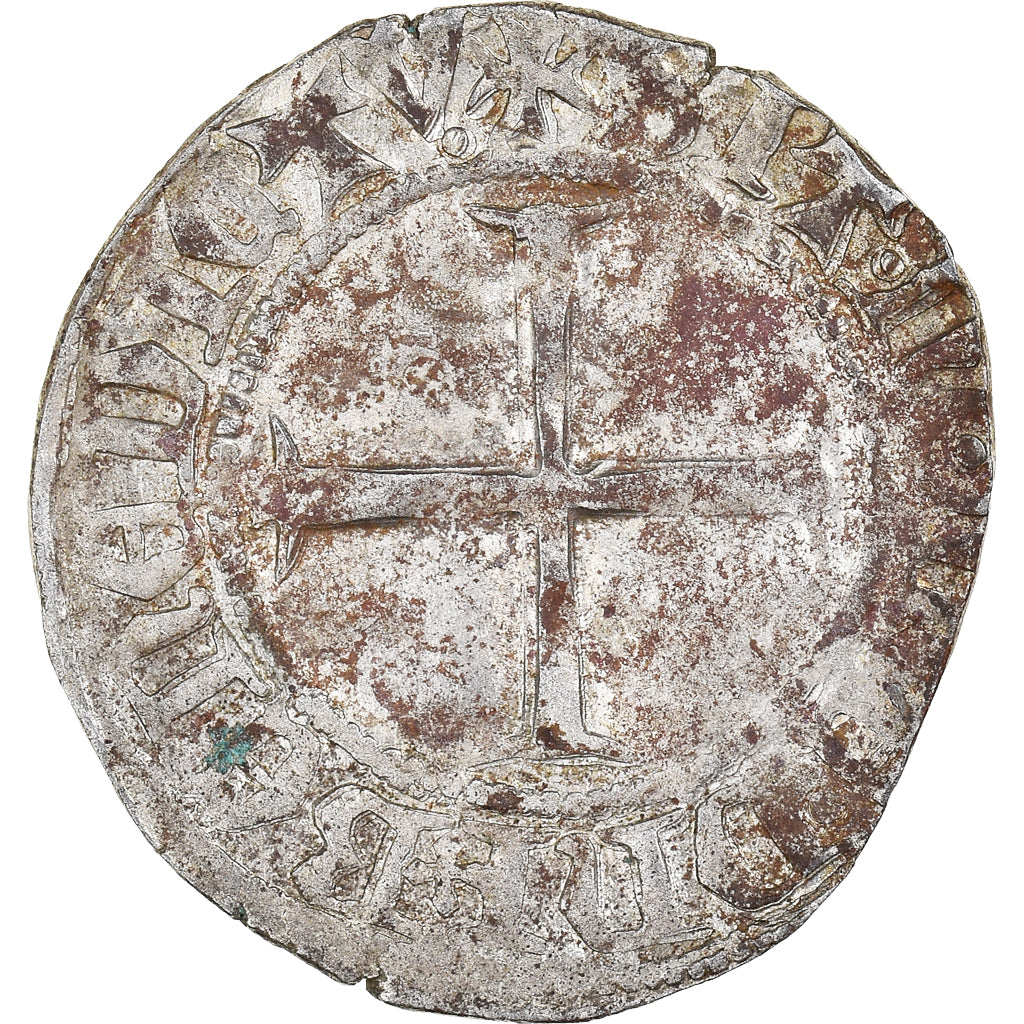 Coin, France, Bretagne, Jean V, Blanc aux 9 mouchetures, 1399-1442, Uncertain