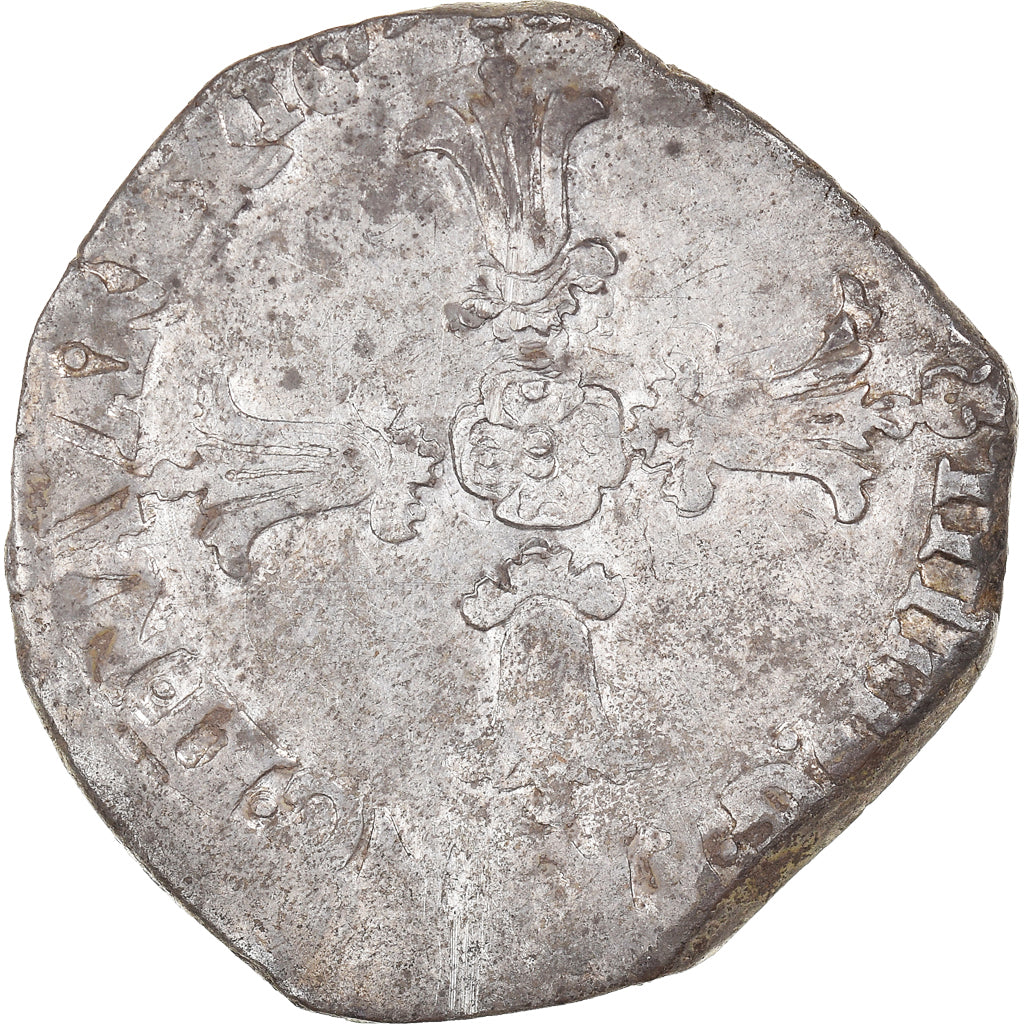 Moneda, Francia, Henri IV, 1/4 Ecu, Uncertain date, Angers, MBC, Plata