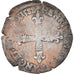 Moeda, França, Henri III, 1/8 Ecu, 1588, Nantes, EF(40-45), Prata, Sombart:4664
