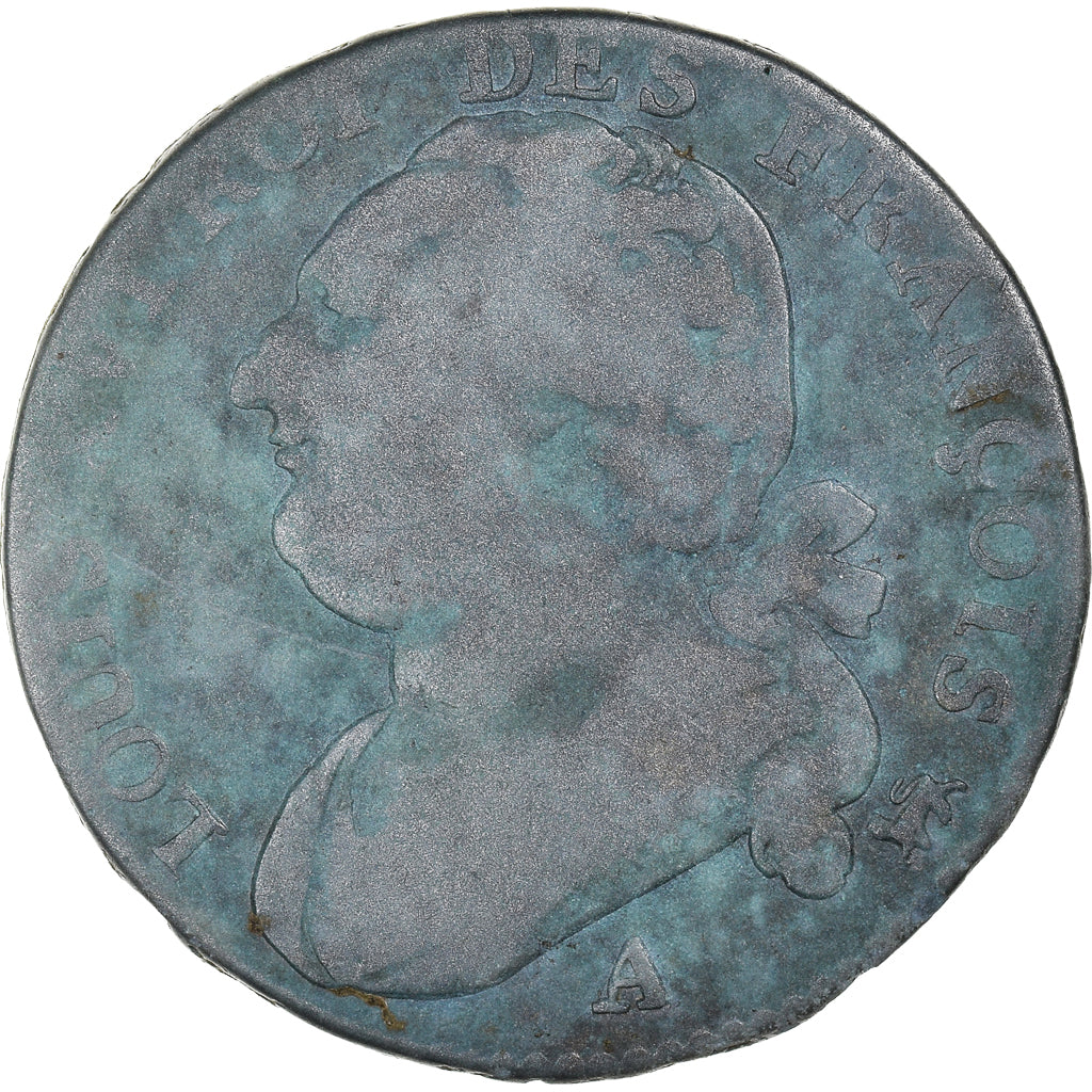 Moneta, Francia, 12 Deniers, 1792, Paris, Frappe médaille, MB, Bronzo
