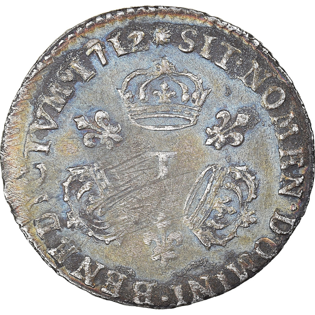 Moeda, França, Louis XIV, 1/20 Écu aux 3 couronnes, 1/20 Ecu, 1712, Nantes