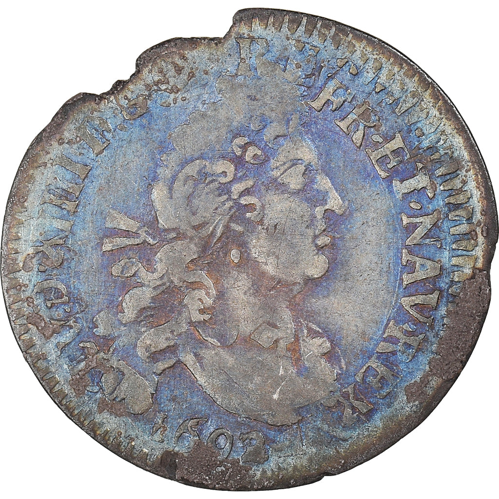 Münze, Frankreich, Louis XIV, 4 Sols 2 Deniers, 1692, Uncertain Mint, S