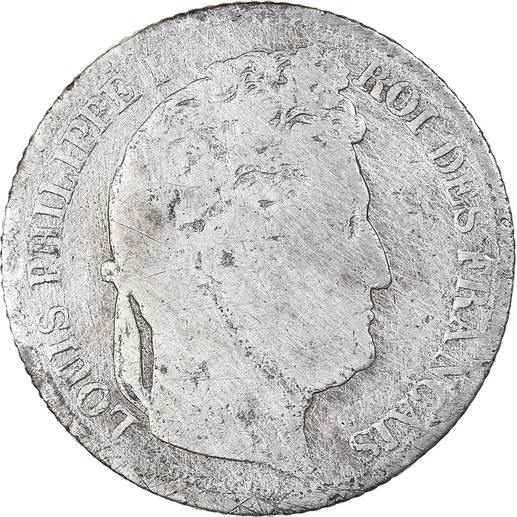 Coin, France, Louis-Philippe, Franc, 1847, Paris, VG(8-10), Silver, KM:748.1