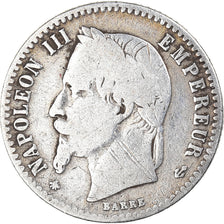 Moneta, Francia, Napoleon III, 50 Centimes, 1866, Paris, MB, Argento, KM:814.1
