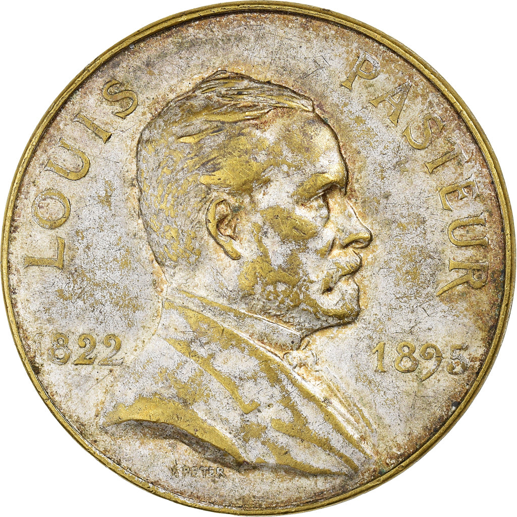 France, Medal, Etats Fédérés d'Europe - Louis Pasteur - 1928, 1928