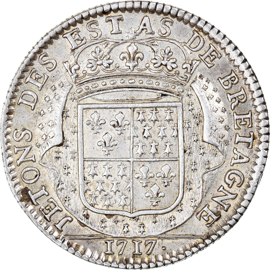 France, Token, Louis XV, États de Bretagne, Dinan, History, 1717, Jean Le