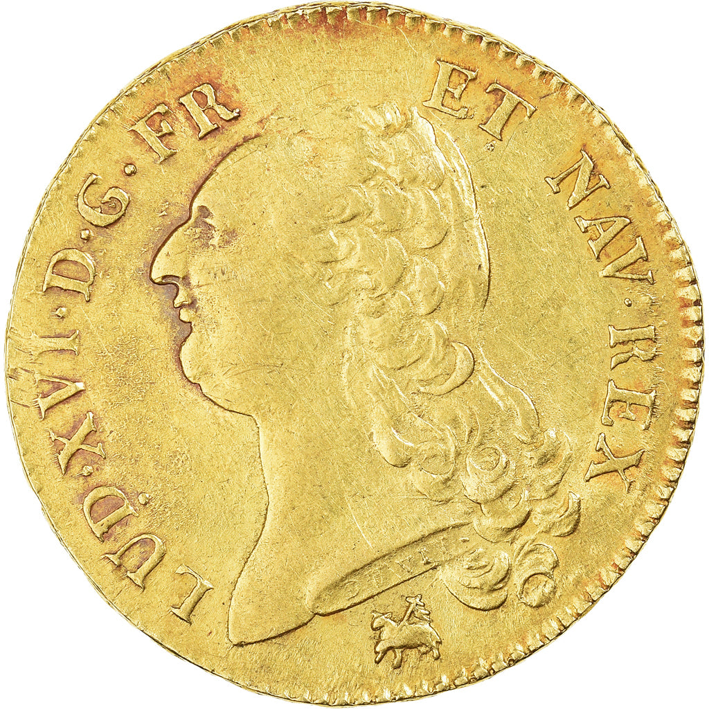 Moneta, Francia, Louis XVI, 2 Louis D'or, 1786, Rouen, BB+, Oro, KM:592.3