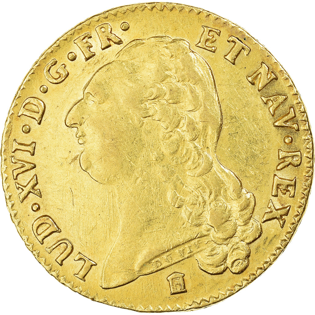 Coin, France, Louis XVI, 2 Louis D'or, 1786, Bordeaux, AU(50-53), Gold