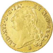 Coin, France, Louis XVI, 2 Louis D'or, 1786, Bordeaux, AU(50-53), Gold