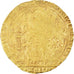 Moneda, Francia, Jean II le Bon, Ecu d'or à la chaise, Ecu d'or, BC+, Oro