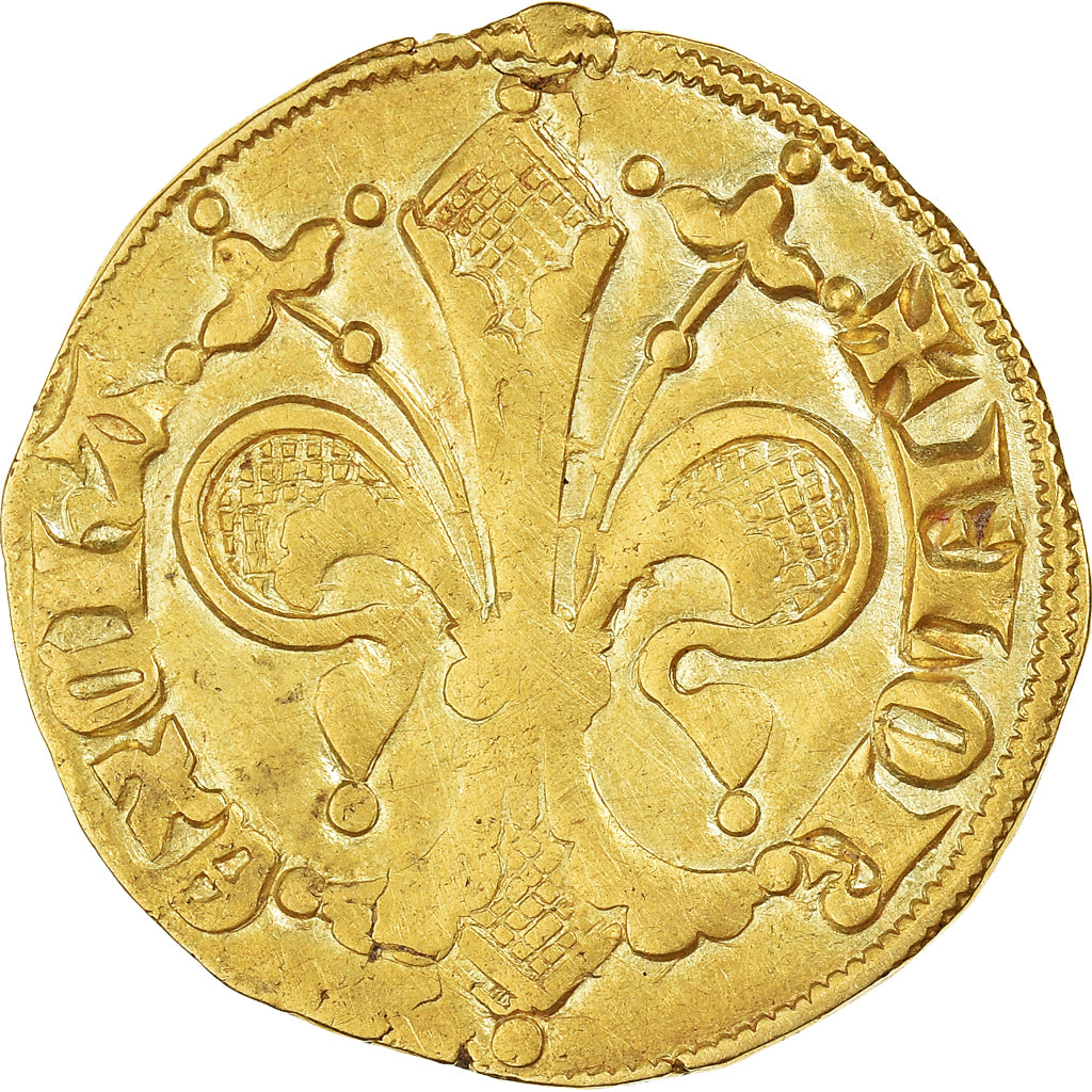 Monnaie, France, Charles le Mauvais, Florin, 1349-1387, TTB, Or, Boudeau:1061