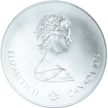Coin, Canada, Elizabeth II, Canoeing, 5 Dollars, 1974, MS(65-70), Silver, KM:92