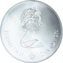 Coin, Canada, Elizabeth II, Rowing, 5 Dollars, 1974, MS(65-70), Silver, KM:91
